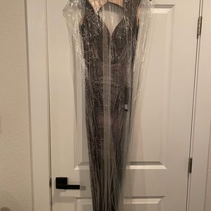 NEWBridesmaid/ MOH/ m of the bride beaded navy